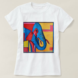 Camiseta Resumen divertido Artsy Little Elephant