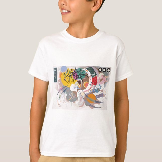 Camiseta Resumen dominante de la curva de Kandinsky (Anverso)