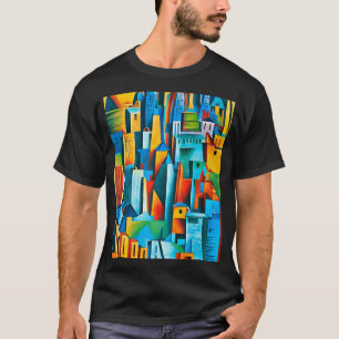 Camiseta Resumen Edificios de paisajes urbanos Rascacielos 