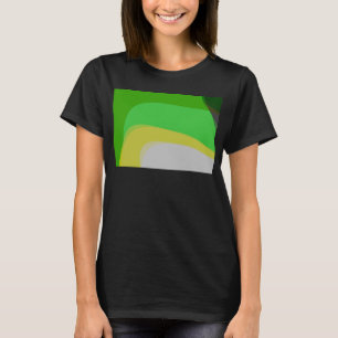 Camiseta Resumen en verde y amarillo 1004
