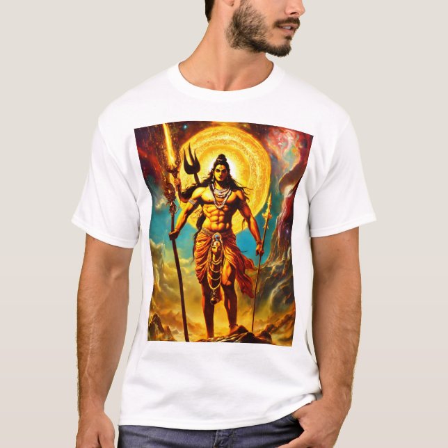 Camiseta Resumen espiritual Imagen del Señor Shiva (Anverso)