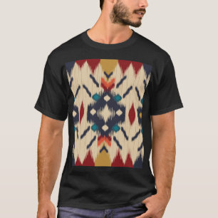 Camiseta Resumen étnico: Impresión geométrica tribal.