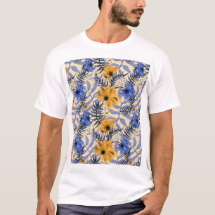Camiseta Resumen Floral: acuarela patrón moderno