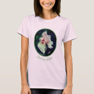 Camiseta Resumen floral de iris rosado Personalizado del ar