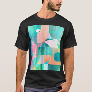 Camiseta Resumen geométrico brillante y colorido