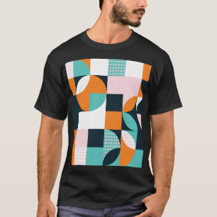 Camiseta Resumen Geométrico: Efecto 3D colorido.