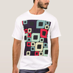 Camiseta Resumen Geométrico, Ilustracion de arte computacio