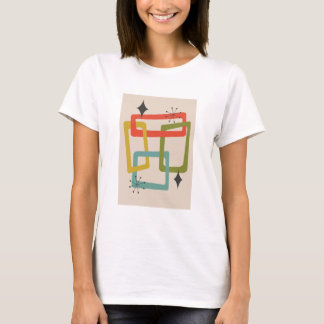 Camiseta Resumen geométrico moderno de mediados del siglo