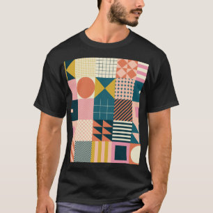 Camiseta Resumen geométrico moderno: diseño colorido