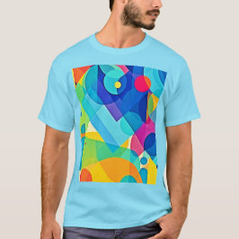 Camiseta Resumen geométrico vibrante