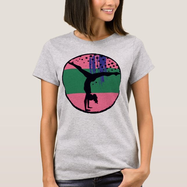 Camiseta Resumen Gymnast Pink Circle (Anverso)