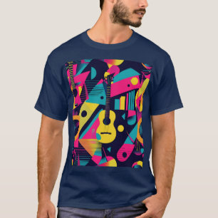 Camiseta Resumen Ilustraciones de instrumentos musicales