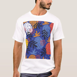 Camiseta Resumen Las manzanas de piña dejan el patrón de co