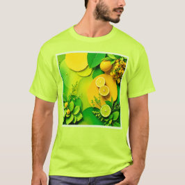 Camiseta Resumen Lemon Lime Nature Art
