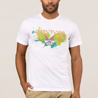 Camiseta Resumen Mariposa Sobreviviente de Cáncer Endometri