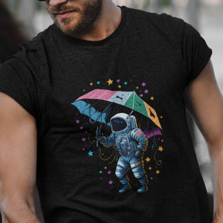 Camiseta Resumen meteorológico espacial astronauta estrella