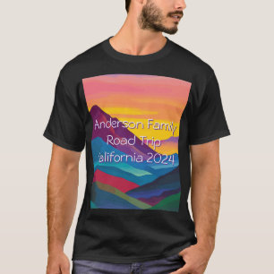 Camiseta Resumen minimalista Impresionista Montaña Landsca