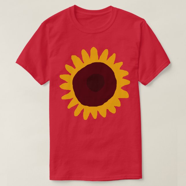 Camiseta Resumen mínimo de las flores (Diseño del anverso)