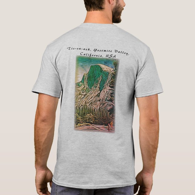 Camiseta Resumen mitad domo Yosemite Valley California (Reverso)