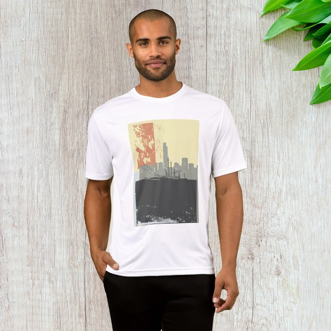 Camiseta Resumen moderno Antecedentes urbanos Entorno vibra (Subido por el creador)