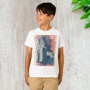 Camiseta Resumen moderno Antecedentes urbanos Entorno vibra