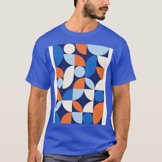 Camiseta Resumen moderno de mediados de siglo 26 Apricot Az