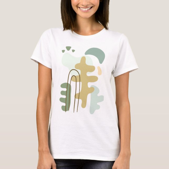 Camiseta Resumen moderno del bosque (Anverso)
