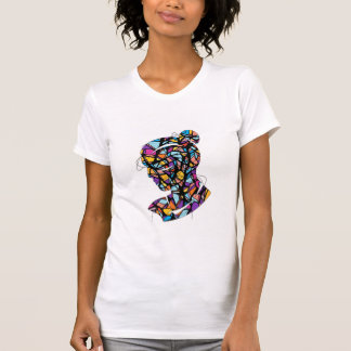 Camiseta Resumen moderno del té de la mujer