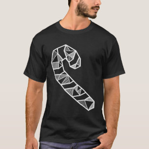 Camiseta Resumen moderno Gemétrico Candy Candy Xmas present