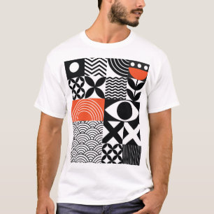 Camiseta Resumen moderno: tela de diseño artístico.