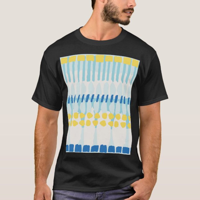Camiseta Resumen multicolor Pintado fondo transparente (Anverso)
