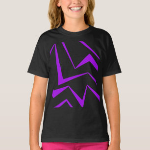 Camiseta Resumen, negrita, patrón de zigzag geométrico vibr