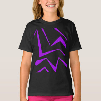 Camiseta Resumen, negrita, patrón de zigzag geométrico vibr