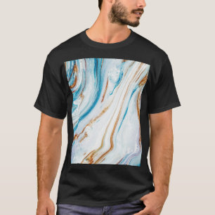 Camiseta Resumen Ocean Luxury Marble Swirls