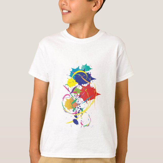 Camiseta Resumen Paint Splatter Art Modern Guay.ai (Anverso)