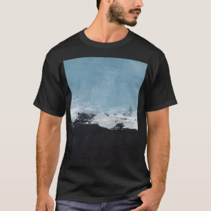 Camiseta Resumen, Paisaje Creativo Pintado A Mano.