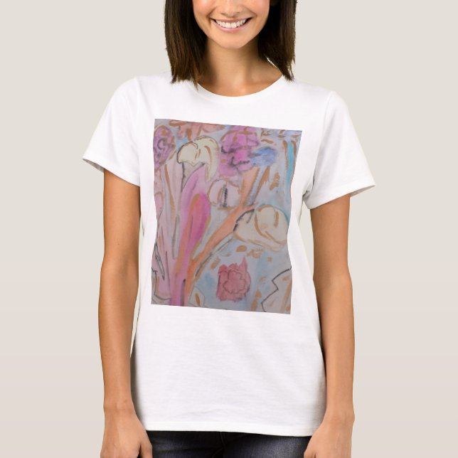 Camiseta Resumen Pastel Floral (Anverso)