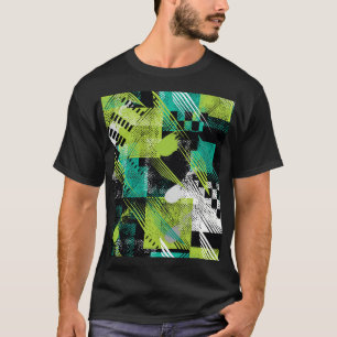 Camiseta Resumen Patrón de puntos geométricos