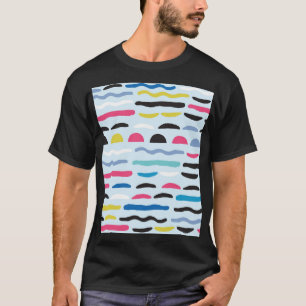 Camiseta Resumen Patrón Decorativo Geométrico Sin Marea.