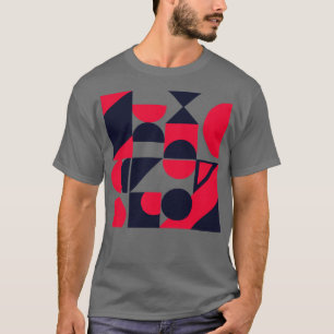 Camiseta Resumen Patrón geométrico de Bauhaus