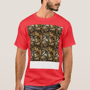 Camiseta Resumen Patrón sin costura Líneas geométricas Form