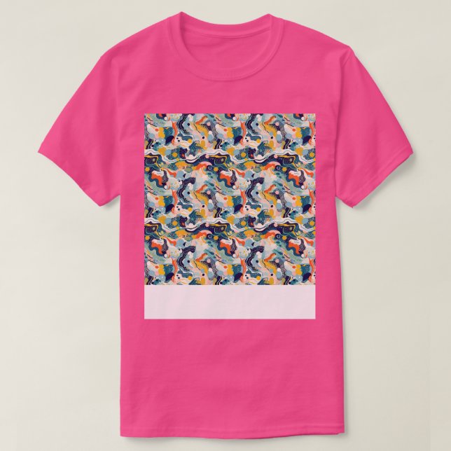 Camiseta Resumen Patrón sin costura Líneas geométricas Form (Diseño del anverso)