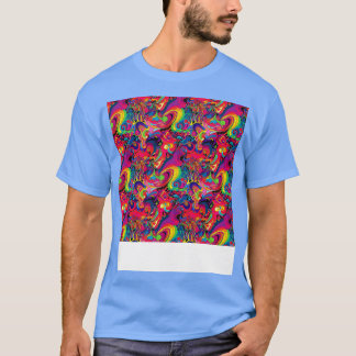 Camiseta Resumen Patrón sin costura Líneas geométricas Form