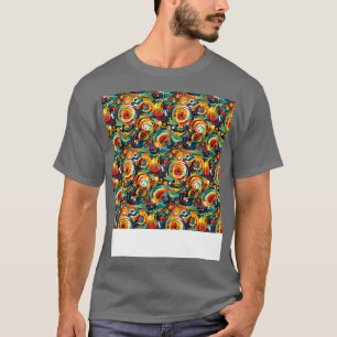 Camiseta Resumen Patrón sin costura Líneas geométricas Form