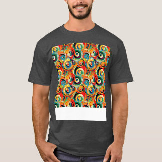 Camiseta Resumen Patrón sin costura Líneas geométricas Form