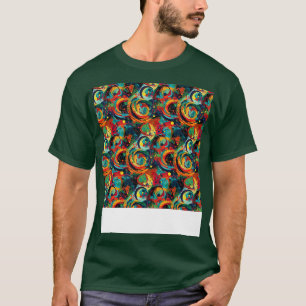 Camiseta Resumen Patrón sin costura Líneas geométricas Form