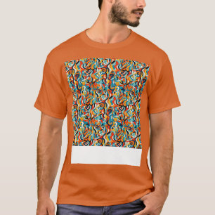 Camiseta Resumen Patrón sin costura Líneas geométricas Form