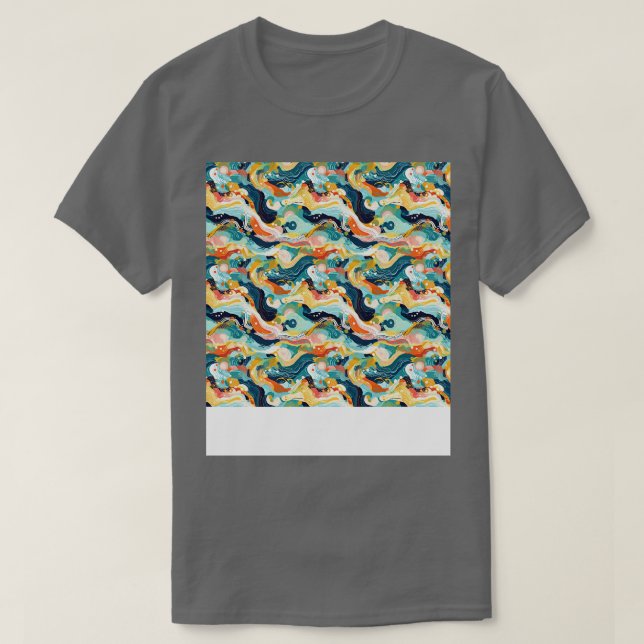 Camiseta Resumen Patrón sin costura Líneas geométricas Form (Diseño del anverso)