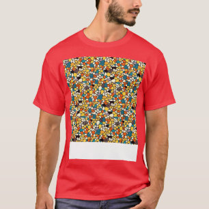 Camiseta Resumen Patrón sin costura Líneas geométricas Form