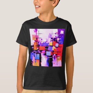 Camiseta Resumen púrpura Art 108